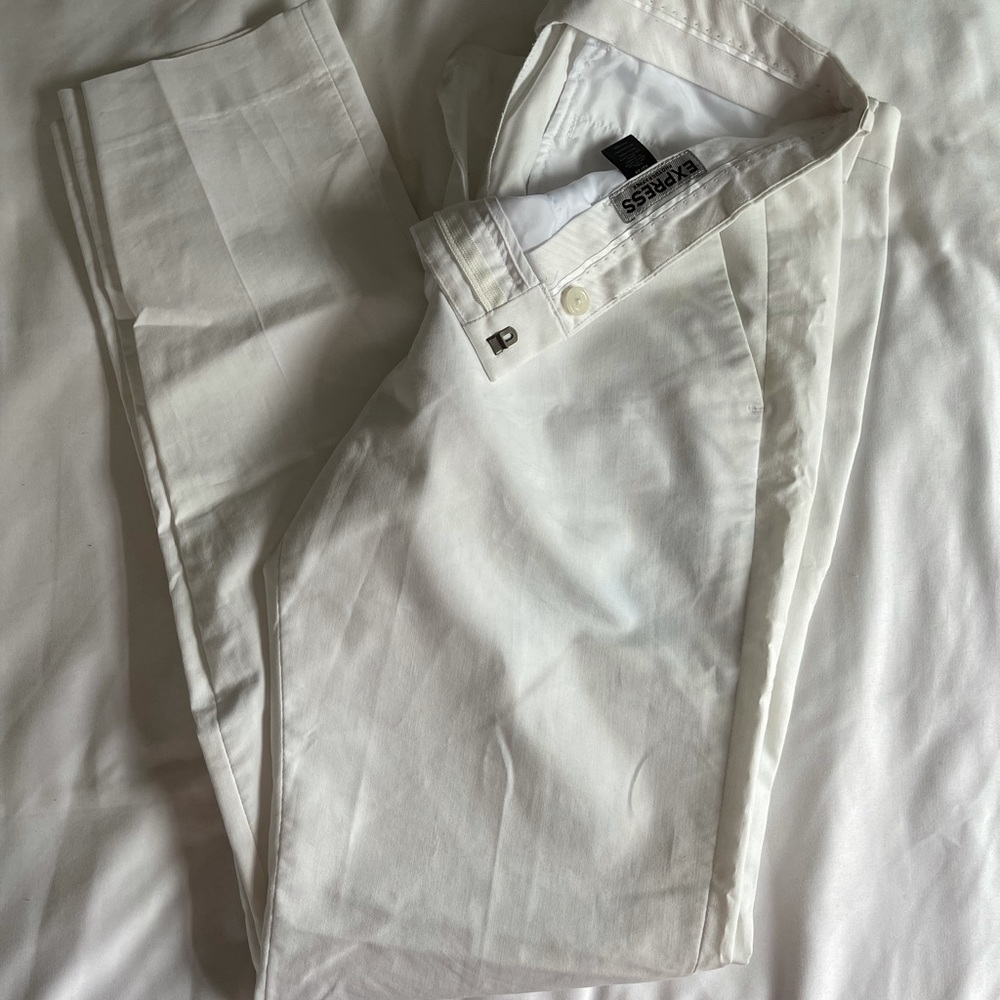 Men’s Express White Dress Pants